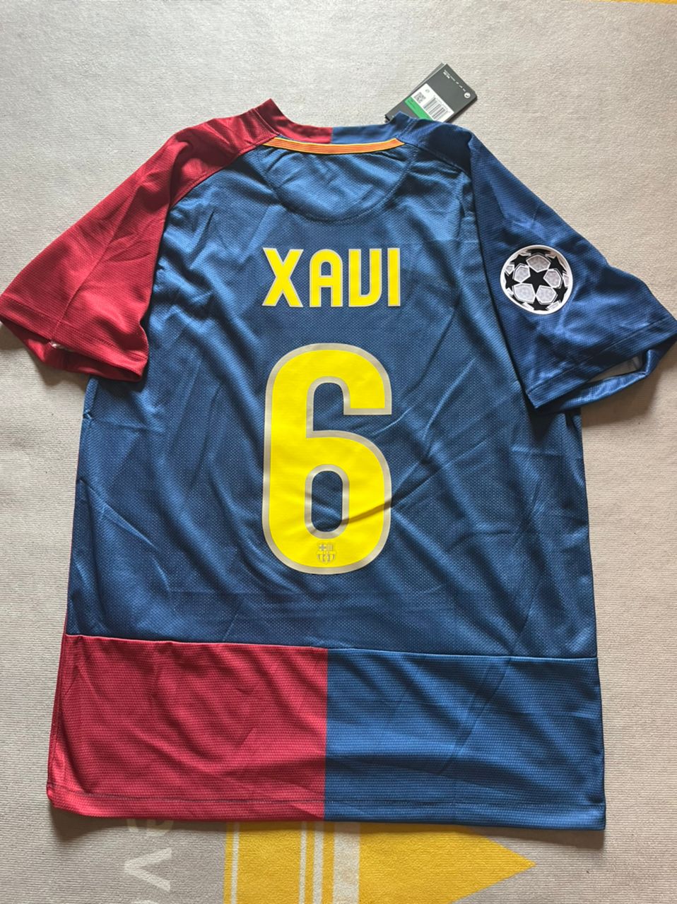Xavi Hernandez Barcelona 2009 Finale Rom Retro Trikot