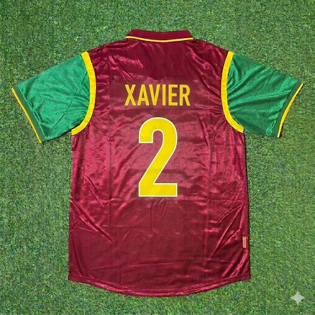 Abel Xavier #2 Portugal 1998 World Cup Retro Jersey