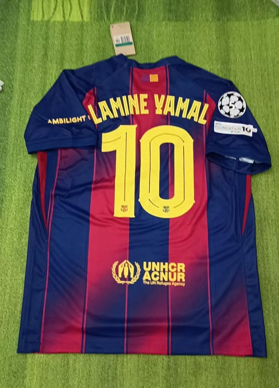 Lamine Yamal Barcelona Heimtrikot Nummer 10 Neu Saison 2026 Fußballshirt