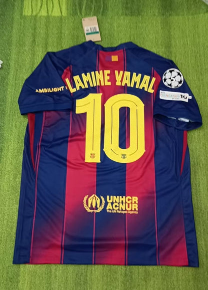 Lamine Yamal Barcelona Heimtrikot Nummer 10 Neu Saison 2026 Fußballshirt