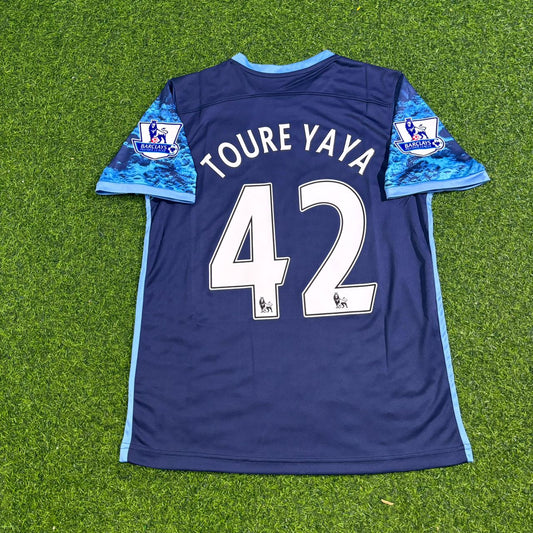 Yaya Touré 42- Manchester City 2016 2017 Season Retro Jersey Maillot Trikot Maglia