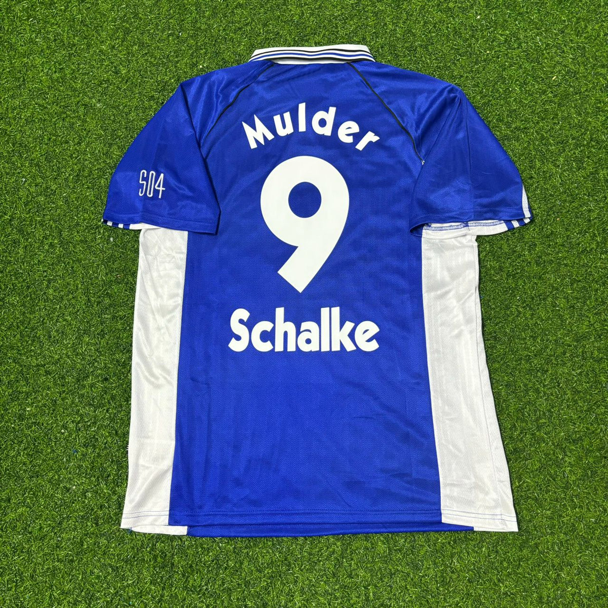 Youri Mulder FC Schalke 04 1999/2000 Blaues Heimtrikot Retro Fußballtrikot