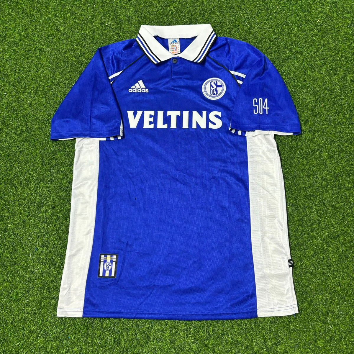 Youri Mulder FC Schalke 04 1999/2000 Blaues Heimtrikot Retro Fußballtrikot