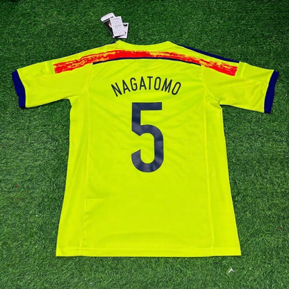 Yuto Nagatomo Japan 2014 WM Gelbes Auswärtstrikot Retro