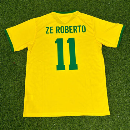 Maillot de football rétro Ze Roberto Brésil