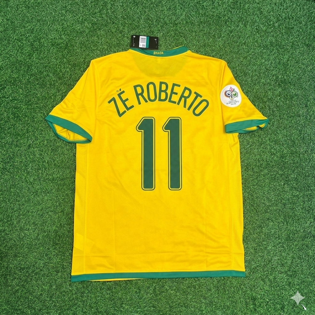 Ze Roberto #11 Brasilien WM 2006 Trikot
