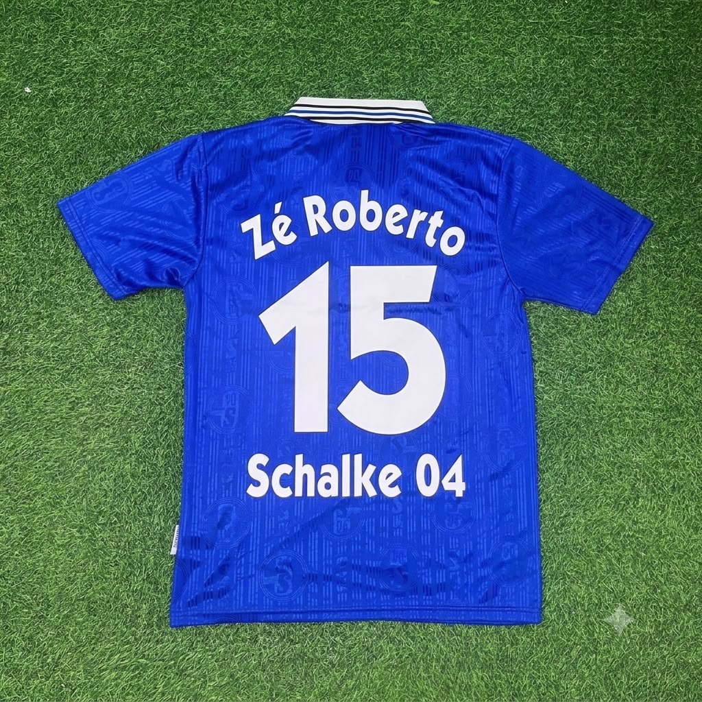 Ze Roberto Schalke 04 Heim Retro Fußballtrikot