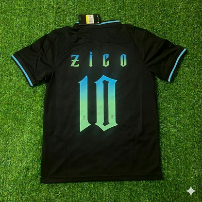 Zico Brazil Retro Football Jersey Trikot Maglia Soccer Shirt