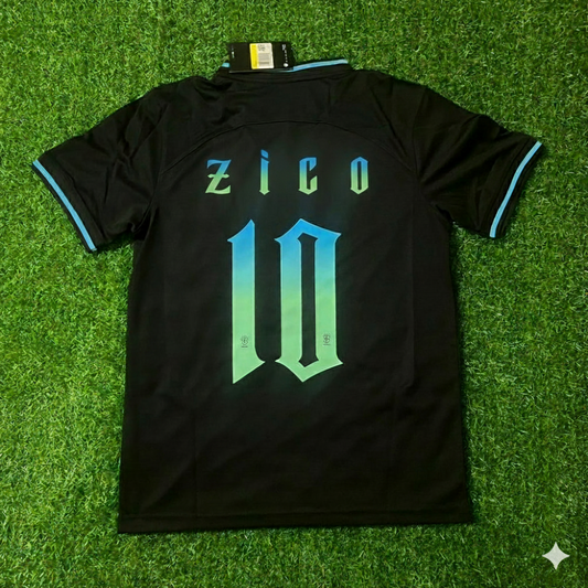 Zico Brazil Retro Football Jersey Trikot Maglia Soccer Shirt