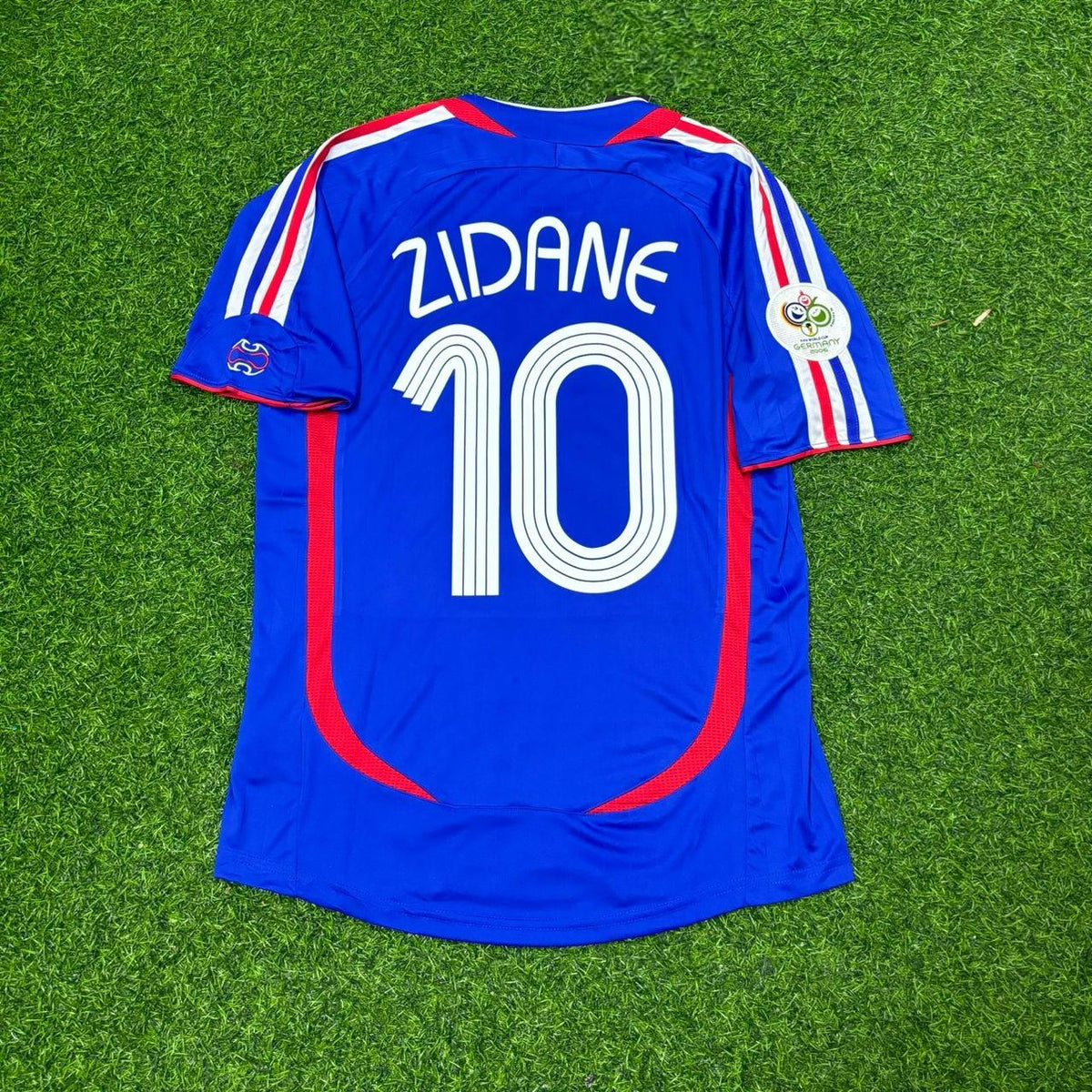 Zinedine Zidane Frankreich WM 2006 Blau Retro Trikot – | Trikot | Maillot Fußballtrikot