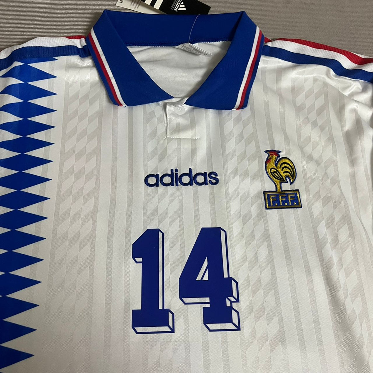 Zinedine Zidane Frankreich 1994 USA WM Retro Trikot