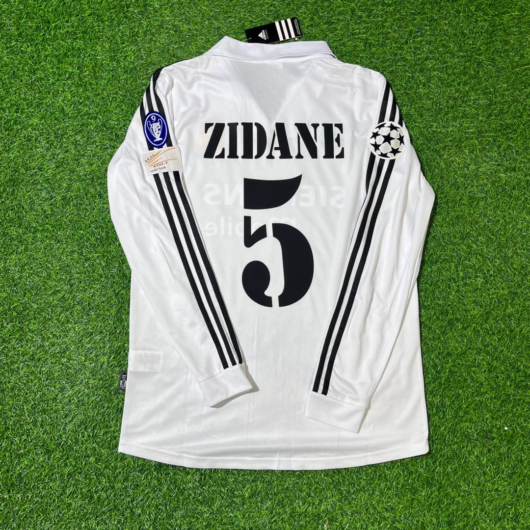 Zinedine Zidane Real Madrid 2004-2005 Long Sleeve Jersey Soccer Shirt