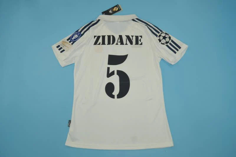 Zinadine Zidane Real Madrid 2002 Ucl Final Home Retro Jersey
