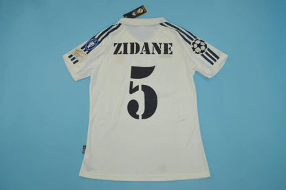 Zinadine Zidane Real Madrid 2002 Ucl Final Home Retro Jersey