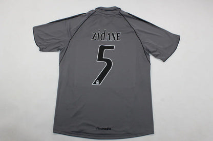 Zinadine Zidane #5 Real Madrid 2005-2006 Season Third Gray Retro Jersey