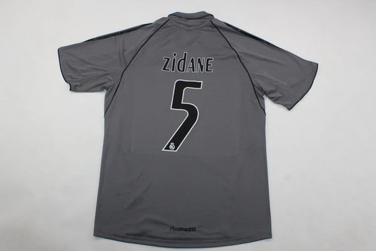 Zinadine Zidane #5 Real Madrid 2005-2006 Season Third Gray Retro Jersey
