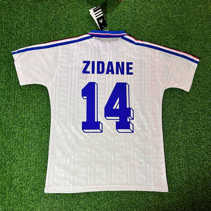 Zinedine Zidane Frankreich 1994 USA WM Retro Trikot