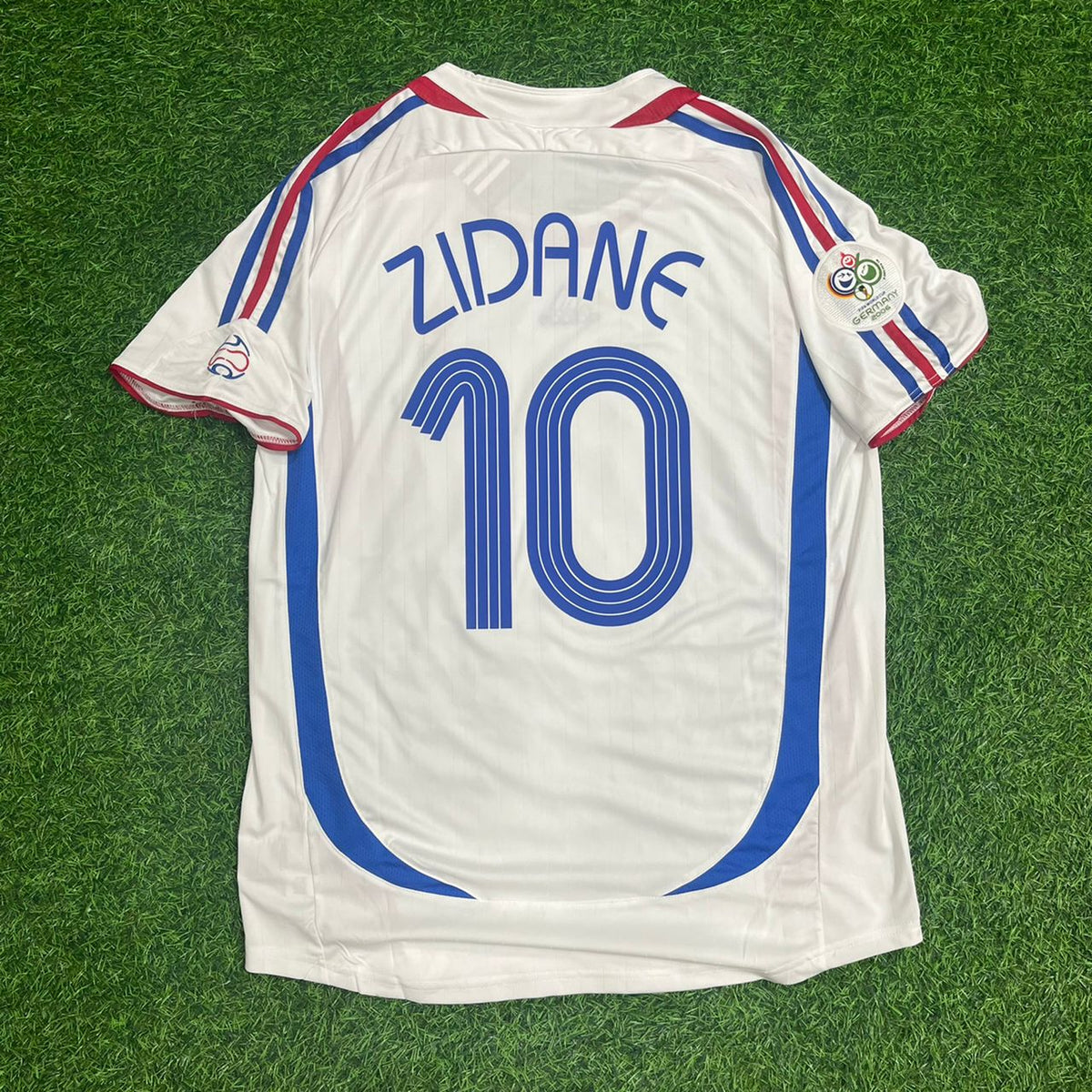 Zinedine Zidane France Finale de la Coupe du Monde 2006 Tenue Rétro Blanche – | Trikot | Maillot de Football