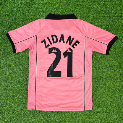 Zinedine Zidane – Juventus 1996-1998 Retro Rosa Trikot – | Trikot | Maillot
