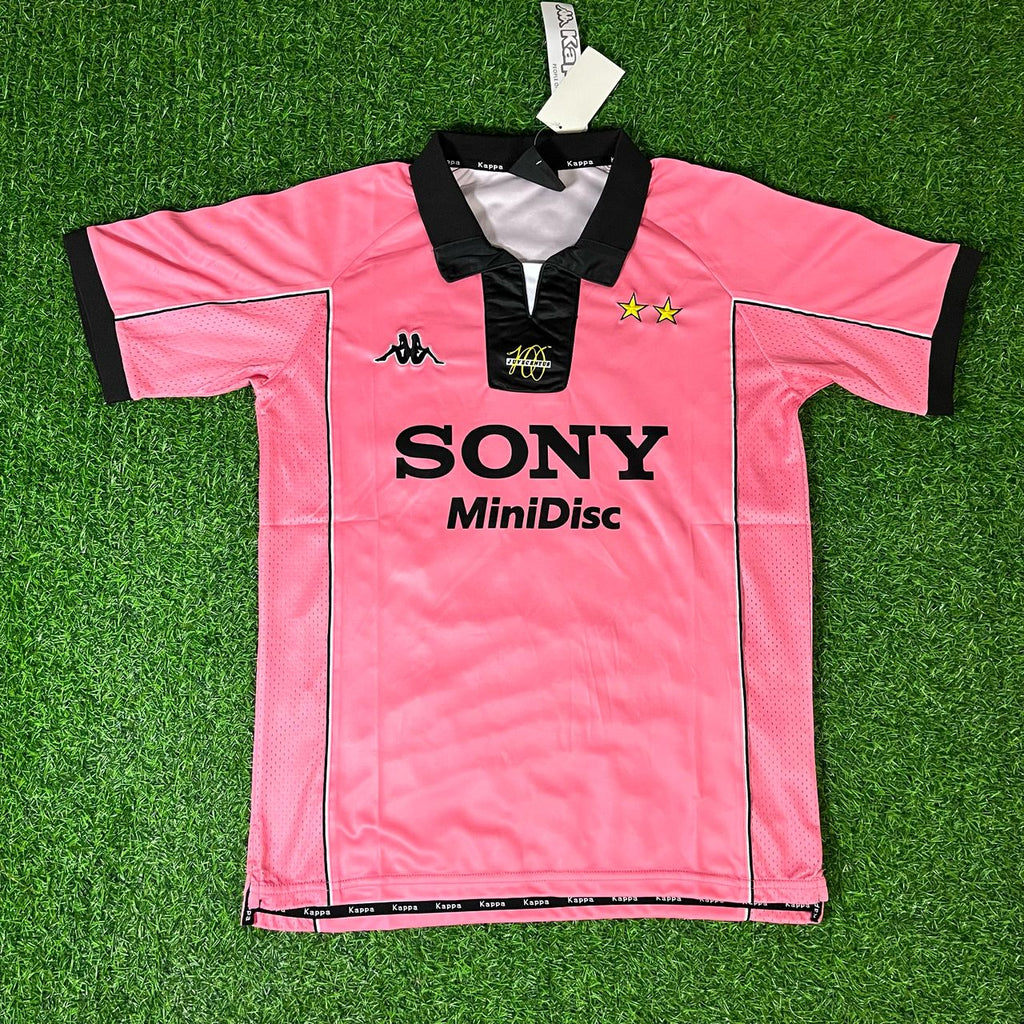 Zinedine Zidane – Juventus 1996-1998 Retro Pink Kit Jersey – | Trikot | Maillot
