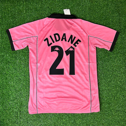 Zinedine Zidane – Juventus 1996-1998 Retro Rosa Trikot – | Trikot | Maillot