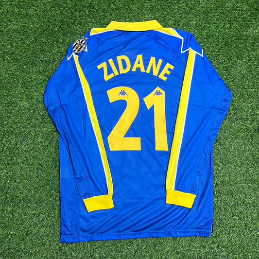Zinedine Zidane Juventus 1997–1998 Long Sleeve Retro Football Jersey Kit