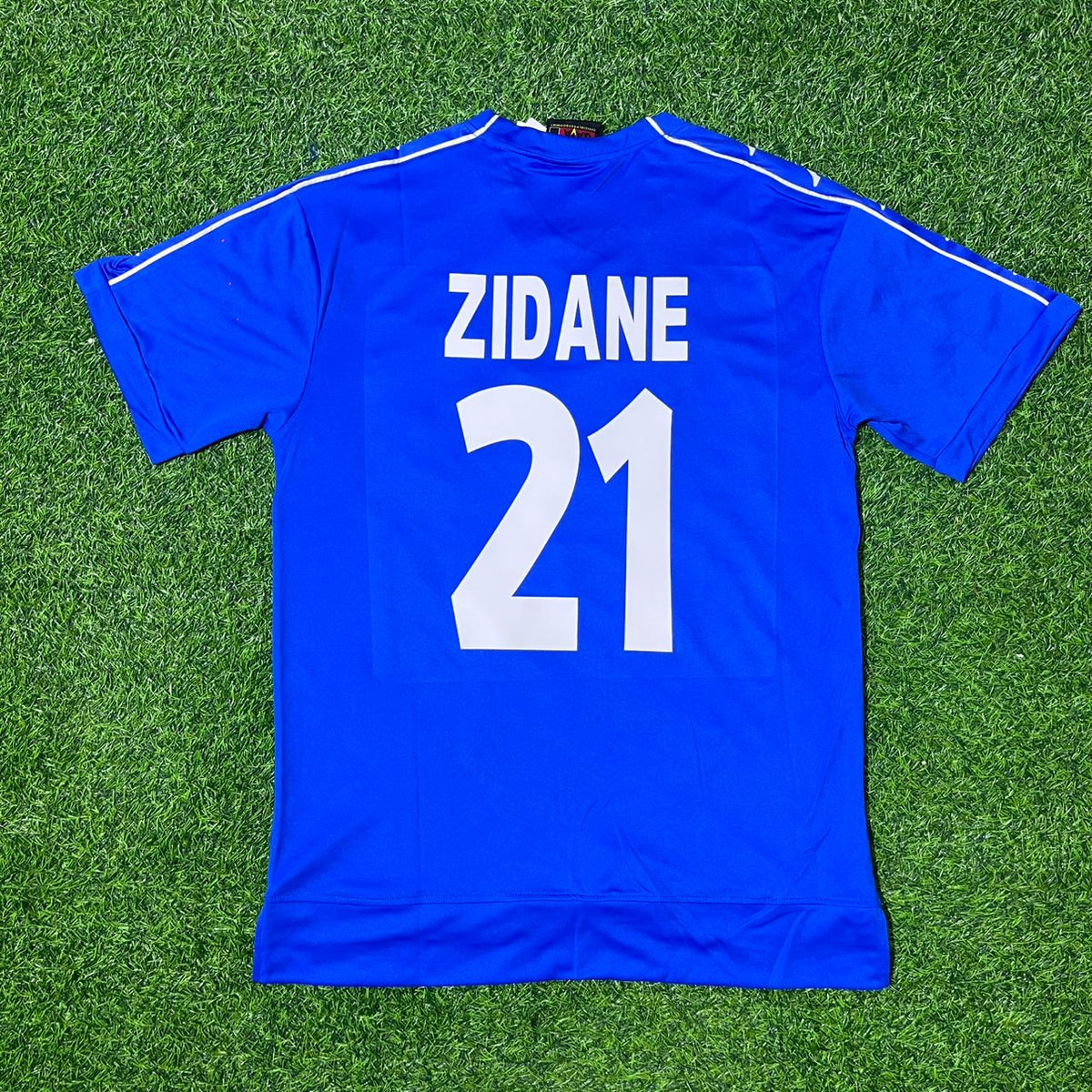 Zinedine Zidane Juventus 1999/2000 Blue Retro Football Jersey Kit