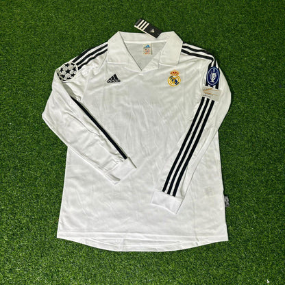 Zinedine Zidane Real Madrid 2001 Champions League Final Long Sleeve Football Jersey