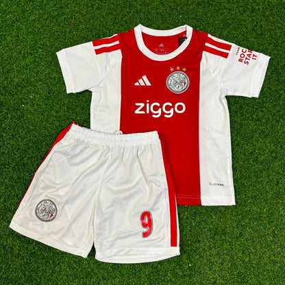 Camiseta de fútbol retro infantil blanca del Ajax de Zlatan Ibrahimović