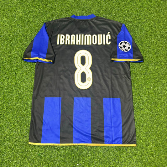 Zlatan Ibrahimović #8 Inter Milan 2008-09 Retro Football Jersey Kit