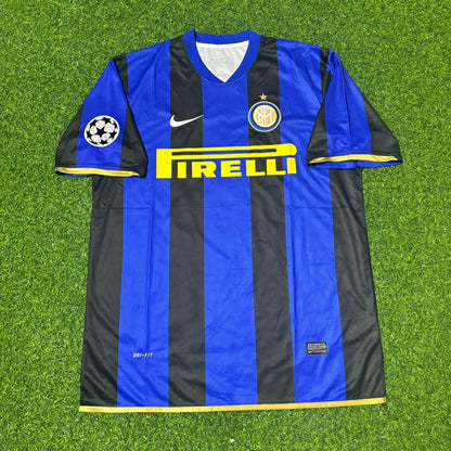 Zlatan Ibrahimović #8 Inter de Milán 2008-09 Equipación de fútbol retro