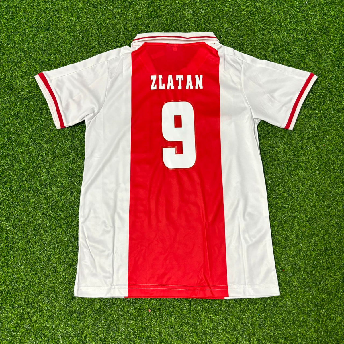 Maillot Rétro de Football Blanc Zlatan Ibrahimović Ajax Années 2000