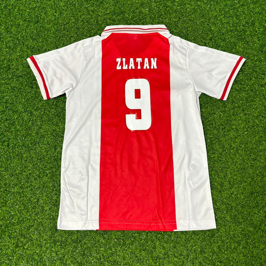 Zlatan Ibrahimović Ajax 2000er Weißes Retro Fußballtrikot