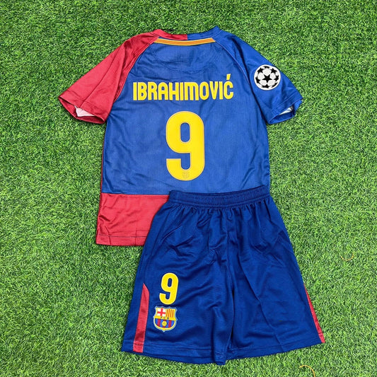 Maillot de football rétro enfant Zlatan Ibrahimović Barcelone 2009 Finale