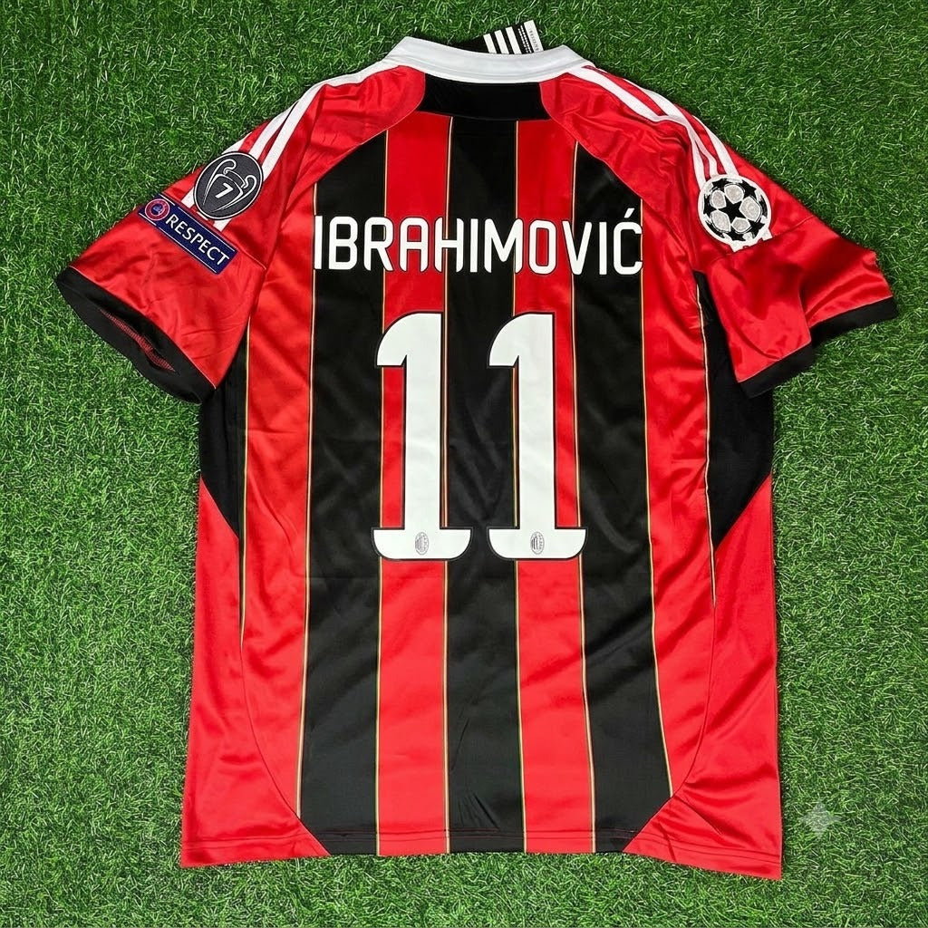 Zlatan Ibrahimovic – AC Mailand Heim Retro Trikot – | Trikot | Maillot Fußballtrikot