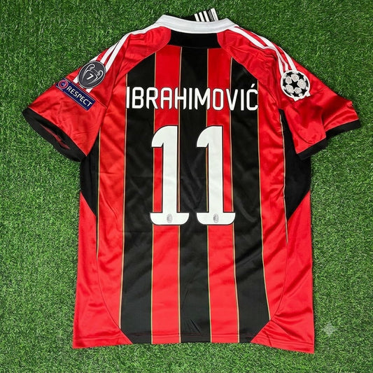 Zlatan Ibrahimovic – Maillot de foot rétro AC Milan domicile – | Trikot | Maillot Soccer Shirt
