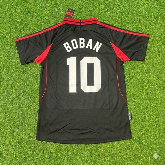 Camiseta de fútbol retro de visitante del AC Milan 2000-2001, Zvonimir Boban #10