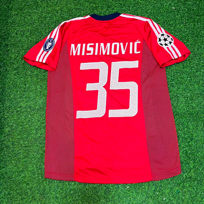Maillot rétro domicile rouge Zvjezdan Misimovic Bayern Munich saison 2002/2003